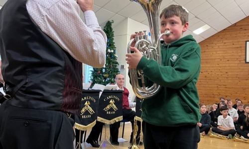 Carlton Brass Band Delights Willow Farm!